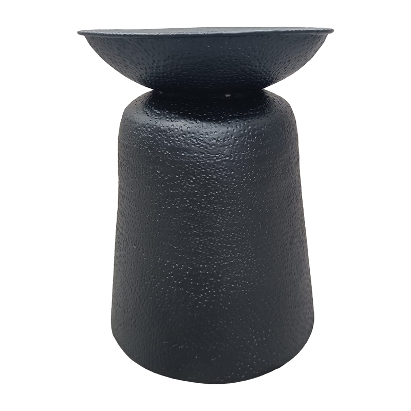 Josi 21 Inch Round Side End Table- Handcrafted Hammered Design