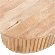Muna Coffee Table- 36 Inch Oval Top- Handcrafted in  Mango Wood
