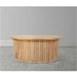 Muna Coffee Table- 36 Inch Oval Top- Handcrafted in  Mango Wood