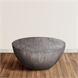 36 Inch Round Coffee Table- Handcrafted Drum Shape
