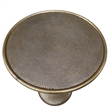 Shae 22 Inch Round Side End Table-Antique Brass Cast Aluminum
