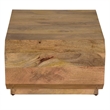 30 Inch Coffee Table- Handcrafted Hollow Cube Shape