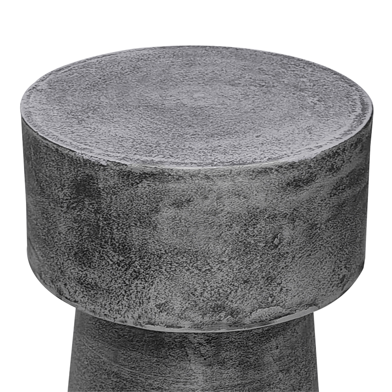 Vintage 23.6 Inch Accent Side Table- Round Top