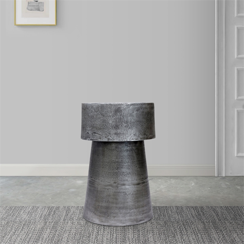 Vintage 23.6 Inch Accent Side Table- Round Top