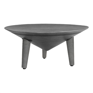 Venus 28 Inch Coffee Table with 3 Tapered Splayed Legs