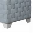 Reah Accent Chair-Knitted Light Blue Chenille-White Composite Wood