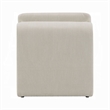 Kami Accent Chair-Curved Open Base-Armless Modern Ivory Boucle