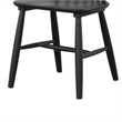 Baylee Side Dining Chair Set of 2-Farmhouse Spindle Back-Black Wood