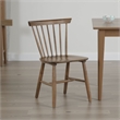 Baylee Side Dining Chair Set of 2-Spindle Back-Tapered Legs-Walnut Wood