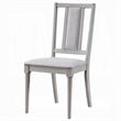 Mori Dining Side Chair Set of 2-Cutout Back-Linen Seat-Natural Gray