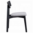 Rory Dining Side Chair Set of 2-Low Curved Back-Scandinavian Black