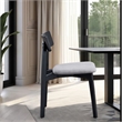Rory Dining Side Chair Set of 2-Low Curved Back-Scandinavian Black