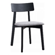 Rory Dining Side Chair Set of 2-Low Curved Back-Scandinavian Black