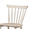 Baylee Side Dining Chair Set of 2-Spindle Back-Tapered Legs-White Oak Wood