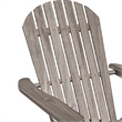 Geli Outdoor Adirondack Chair-Slatted Back-Gray Eucalyptus Wood