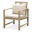 Beli Outdoor Armchair Set of 2-Washable Beige Covers-Natural Brown