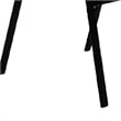Feli Outdoor Stacking Chair Set of 2-Blue Mesh Fabric-Black Metal