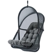 Bery Patio Hanging Swing Chair-Cushioned Dark Gray Mesh