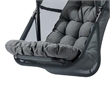 Bery Patio Hanging Swing Chair-Cushioned Dark Gray Mesh