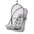 Bery Patio Hanging Swing Chair-Cushioned Light Gray Mesh