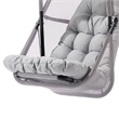 Bery Patio Hanging Swing Chair-Cushioned Light Gray Mesh