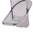 Cery Outdoor Hanging Swing Chair-Cushioned Light Gray Mesh