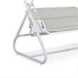 Diz Outdoor Hanging  Double Swing Sofa Chair-White Powder Coated Steel