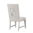Diaz Dining Side Chair Set of 2-Tapered Legs-Light Gray Poplar Wood