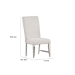 Diaz Dining Side Chair Set of 2-Tapered Legs-Light Gray Poplar Wood