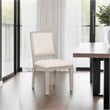 Giva Dining Side Chair Set of 2-Rattan Design-Natural Brown Wood