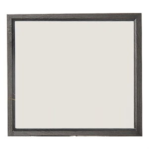 Erica Dresser Vanity Mirror-39 Inch Contemporary Gray Wood Frame