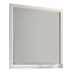 Erica Dresser Vanity Mirror-39 Inch Modern Style White Wood Frame