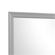 Ryla Dresser Mirror-38 Inch Square Frame-Farmhouse Gray Solid Wood