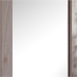 Stav 40 Inch Wall Mirror-Rustic White Solid Wood Rectangular Frame