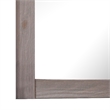 Stav 40 Inch Wall Mirror-Rustic White Solid Wood Rectangular Frame