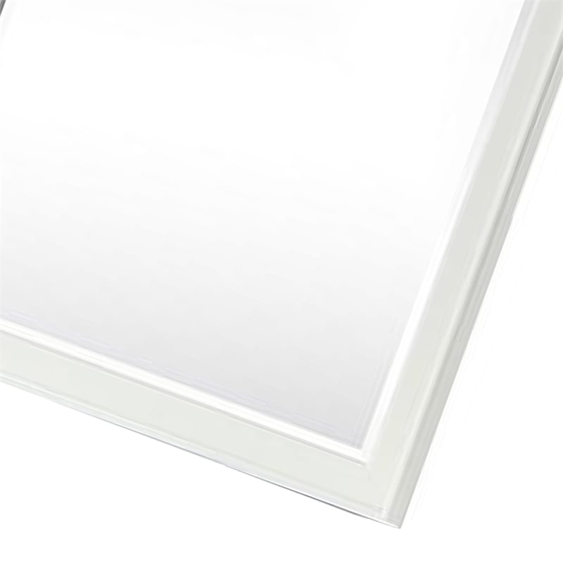 Kyna Dresser Mirror-Beveled Glass-Classic Antique White Solid Wood-40x42