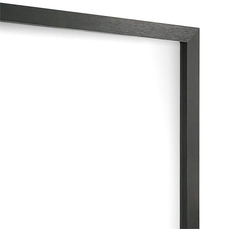 Lati Dresser Mirror-Beveled Glass-Black Wood-40 Inch Square
