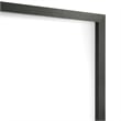 Lati Dresser Mirror-Beveled Glass-Black Wood-40 Inch Square