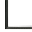 Lati Dresser Mirror-Beveled Glass-Black Wood-40 Inch Square