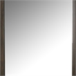 Fel Dresser Mirror-Beveled Glass-Dark Brown Wood Frame-44x45