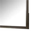 Fel Dresser Mirror-Beveled Glass-Dark Brown Wood Frame-44x45