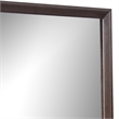 Nitz Dresser Mirror-Beveled Glass-Espresso Brown Solid Wood Frame-36x40