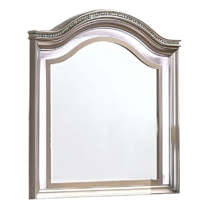 Jisoo Dresser Mirror-LED Light Frame-37 Inch Rose Gold Solid Wood