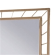 Brey Decorative Accent Mirror-39 Inch Glam Gold Plated Metal Frame