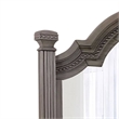 Akia Dresser Vanity Mirror-Reeded Posts-49 Inch Gray Bell Top Frame