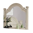 Akia Dresser Mirror-Reeded Posts-49 Inch Antique White Bell Frame
