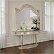 Akia Dresser Mirror-Reeded Posts-49 Inch Antique White Bell Frame
