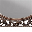 Vany Dresser Mirror-Intricate Brushed Champagne and Cherry Wood 43x53