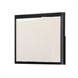 Zoko Dresser Mirror with Beveled Design-Ash Gray Solid Wood 38x42