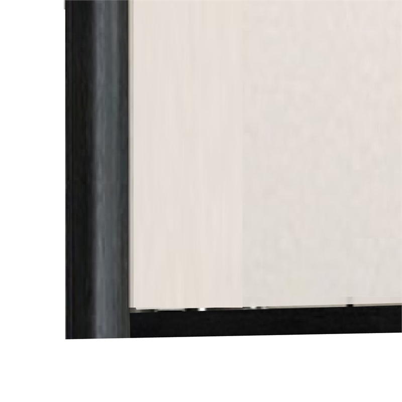 Zoko Dresser Mirror with Beveled Design-Ash Gray Solid Wood 38x42